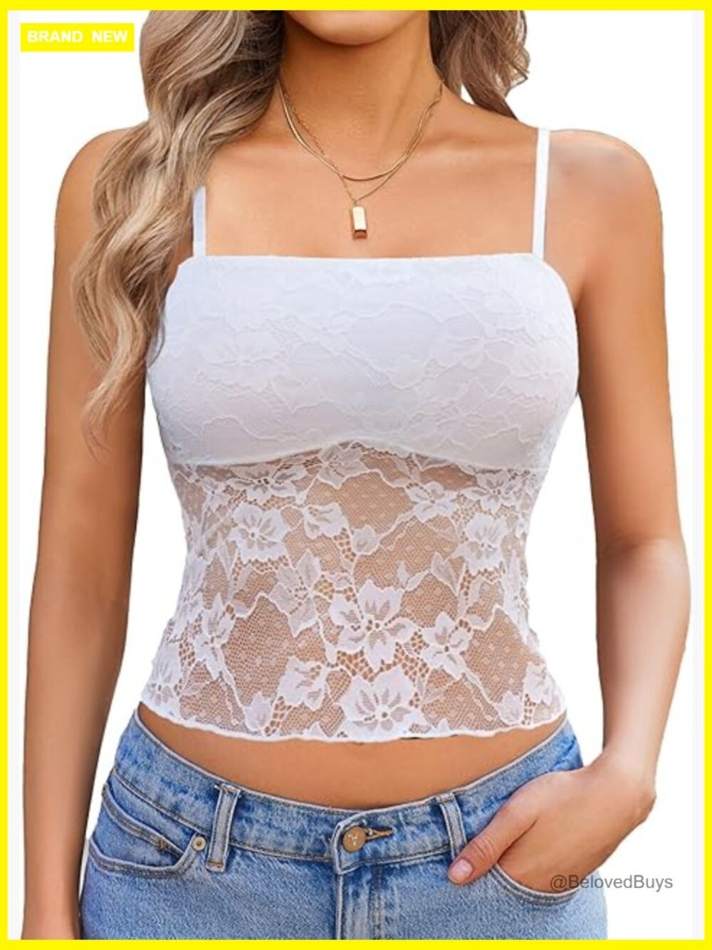 Lace Camisole Crop Top Going Out Y2K Summer Trendy Tank Top
